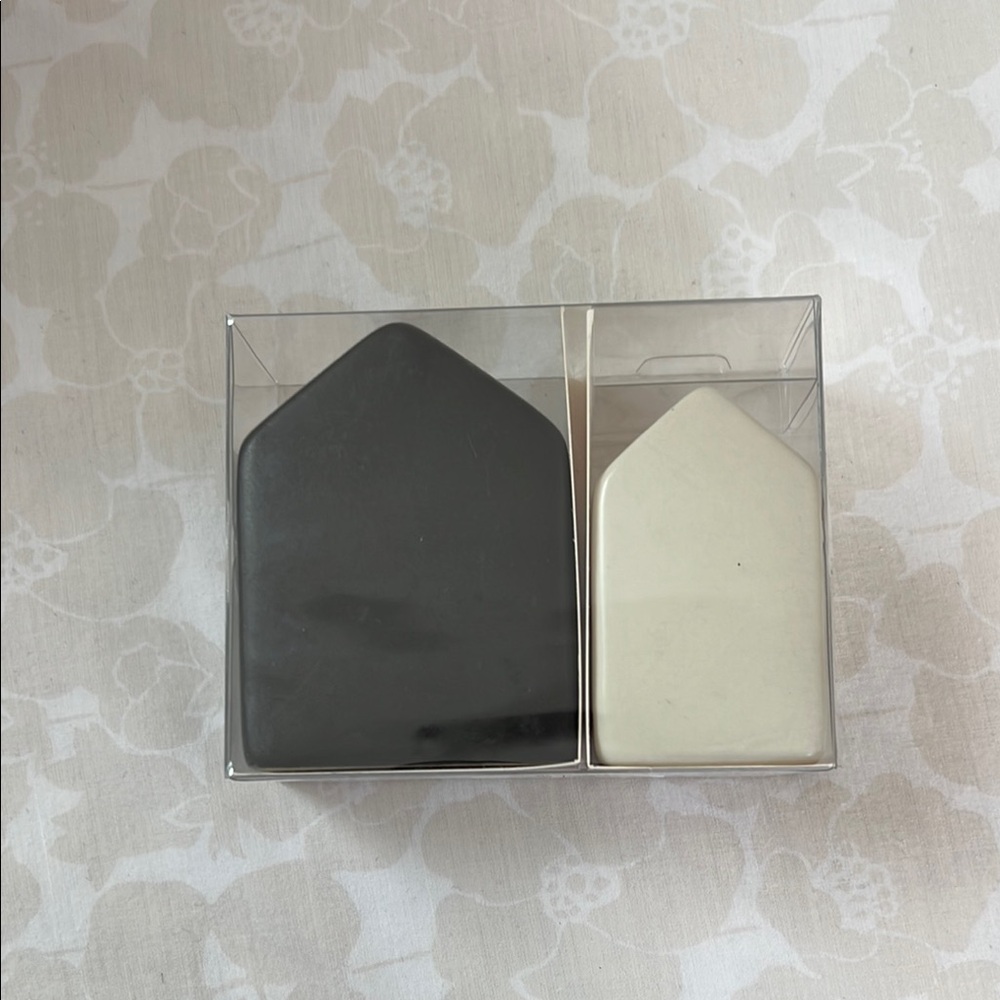 Hearth & Hand Magnolia black and White houses salt and pepper shakers